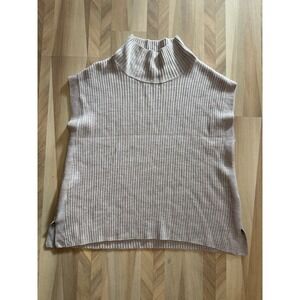 Eileen Fischer Women's Beige Sleeveless Sweater Large